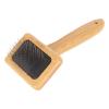 Macramé Comb with Tassel Brush, Bamboo Slicker view 2