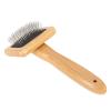Macramé Comb with Tassel Brush, Bamboo Slicker view 4