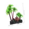 POPETPOP Aquarium Coconut Tree Decoration, Resin Ornament for Freshwater and Saltwater Tanks view 2