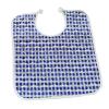 Paowsietiviity Adult Bib with Adjustable Strap, Clothing Protector for People with Disabilities, Dark Blue, 40 x 35 cm view 2
