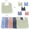 Paowsietiviity Adult Bib with Adjustable Strap, Clothing Protector for People with Disabilities, Dark Blue, 40 x 35 cm view 4