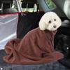 Dog Drying Towel Coat, Polyester Terry, Coffee, M view 3