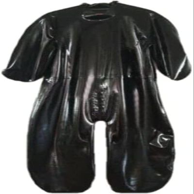 Latex Uniform, 100% Rubber, Pure Black, Men's/Women's Black, S