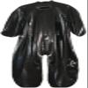 Latex Uniform, 100% Rubber, Pure Black, Men's/Women's Black, S view 1
