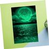 Toyvian 3-Piece Glow-in-the-Dark Moon Landscape Wall Stickers view 2