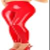 Women's Sexy Skinny Latex Leggings, Custom-Tailored, Purple, M view 1