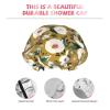 Florista Mustard Vintage Double-Layer Waterproof Shower Cap view 4