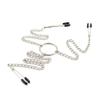 Adefeect Nipple Clamps with Chain, Labia and Clitoris Clips, BDSM Fetish Toy for Adults view 1