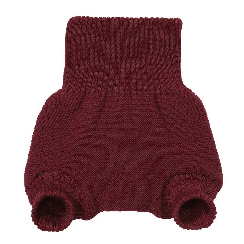 Disana Organic Merino Wool Diaper Cover, GOTS/IVN Best, Cassis, Size 86–92