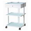 BEAUTEK 1 D SF White Salon Trolley with Lockable Drawer view 1