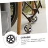 LekLai Wheelchair Replacement Wheels, 4-Piece 6-Inch Heavy-Duty Rubber Front Wheel Set view 3