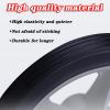 LekLai Wheelchair Replacement Wheels, 2-Piece 6-Inch Front Wheels, Non-Slip Rubber, Black/7 Inches view 2