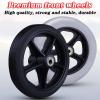 LekLai Wheelchair Replacement Wheels, 2-Piece 6-Inch Front Wheels, Non-Slip Rubber, Black/7 Inches view 4