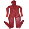 Sexy Men's Full-Body Latex Bodysuit with Hood, Silicone Breasts and Crotch Zipper, 0.4 mm view 2