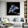 Abstract Flying Crystal Butterfly Animal Nursery Canvas Wall Art, 20 x 20 cm, Set of 2, Frameless view 4
