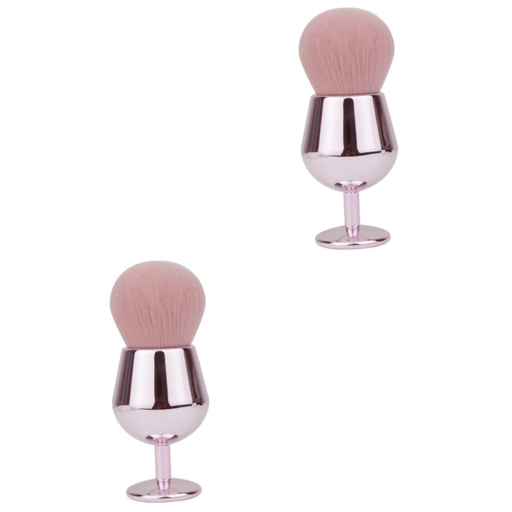 Beavorty 2-Piece Loose Setting Powder Blending Brush Set for Women, Multifunctional Brush for Foundation, Blush and Contouring, for Daily Use and Travel