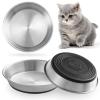 WROSWT Stainless Steel Cat Bowls, Whisker-Friendly, 3-Pack view 1