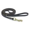 Leather Dog Training Leash for Small and Medium Dogs, 130 cm, Black view 1