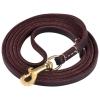 Leather Dog Training Leash for Small and Medium Dogs, 130 cm, Black view 2