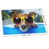 Decorative Garden Flag - Dog Swimming with Sunglasses view 2
