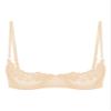 TiaoBug Women's Open-Bust Lace Underbust Bra, Adjustable Straps, Sheer Nude Lingerie, D/5XL view 1