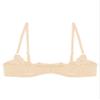 TiaoBug Women's Open-Bust Lace Underbust Bra, Adjustable Straps, Sheer Nude Lingerie, D/5XL view 4
