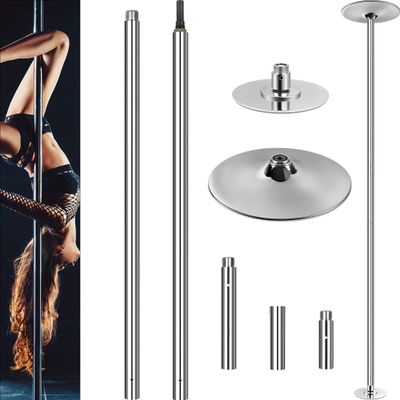 Samnuerly 9-ft Pole Dance Pole, Adjustable 225–275 cm, 45 mm Portable Set