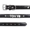 SARUEL Personalized Name Collar for Cats and Dogs, Silver, M view 4