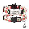 SARUEL Summer Fruit Cat Collar with Bell and Engraved ID Tag view 1