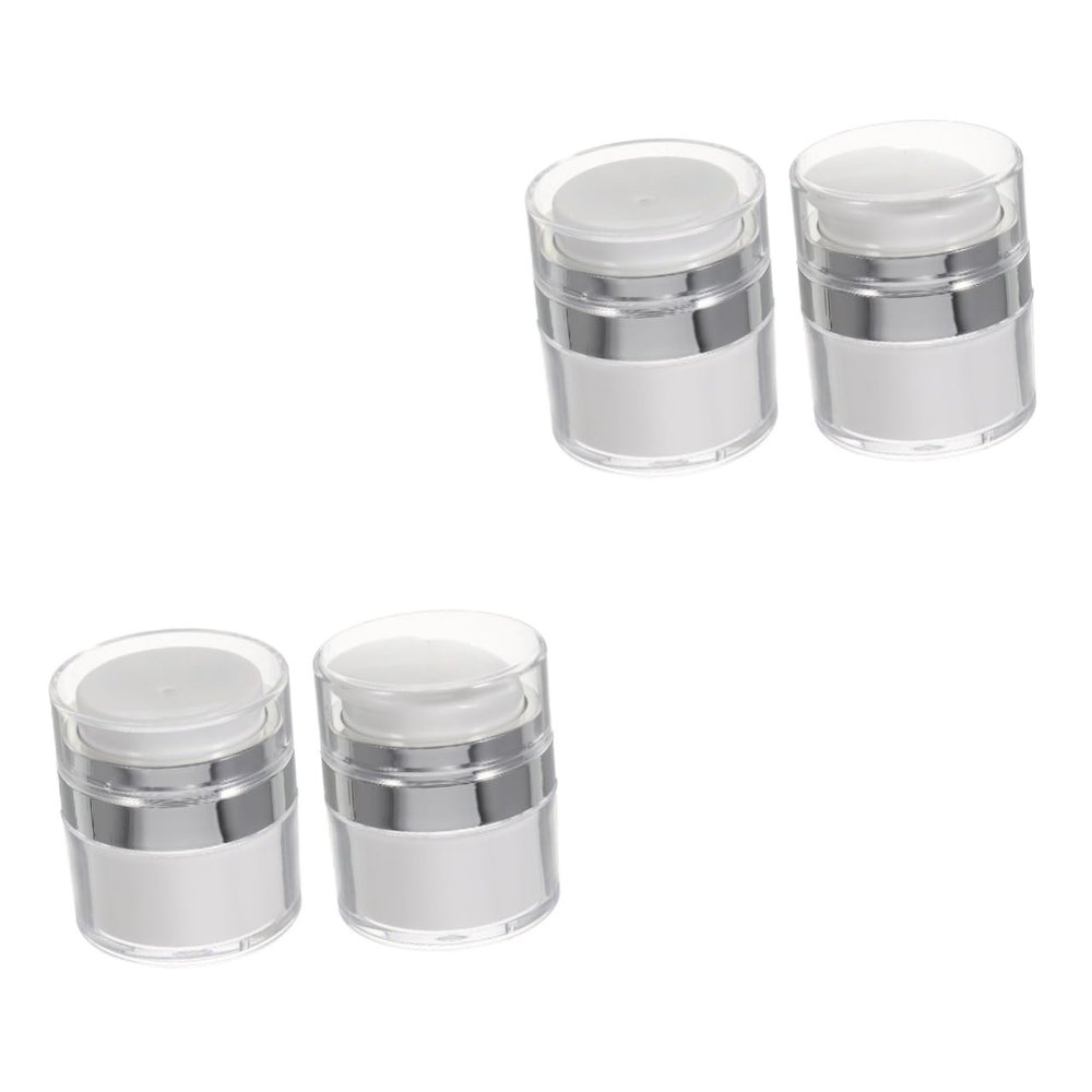 FOMIYES 4-Piece 15 ml Travel Airless Pump Jars