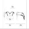 PARWANA Anti-Glare Computer Reading Glasses with Blue-Light Protection, Metal Frame, Black, +0.00 view 3
