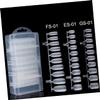 FOMIYES 600-Piece Ultra-Thin Fake Nails, Natural Matte Black, Square Shape view 4
