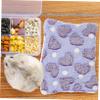 POPETPOP Small Animal Bed, Warm Coral Fleece Sleeping Mat view 4