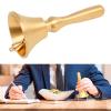 Brass Hand Call Bell, Portable Dinner Bell for Kitchen, Catering, Cafés and Seniors view 4