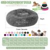 MAIFENGL Fluffy Donut Dog Bed, Washable Plush Pet Bed, Gradient Purple, 40 cm/16 in view 3