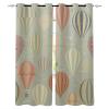 KDGGLUCK Cartoon Hot Air Balloon Blackout Curtains for Living Room, Bedroom, Kitchen, Nursery, 135 x 160 cm (W x H), 53 x 63 in view 2