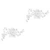 FOMIYES 2-Piece Floral Hair Comb with Faux Pearls and Rhinestones for Weddings view 1