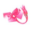 Children’s Bow Hair Tie, Rainbow Ribbed Band view 1
