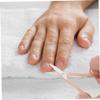 FOMIYES 2-Piece Stainless Steel Nail Care Set, Rose Gold view 3