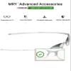 Mryok Replacement Ear Socks and Nose Pieces for Oakley Square Wire 2.0 Sunglasses - White/Black Options, One Size view 3
