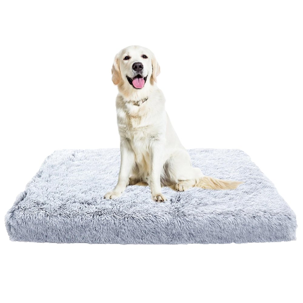 XIEMINLE Plush Orthopedic Dog Bed, Washable Non-Slip Pet Mattress, 100 x 60 x 10 cm