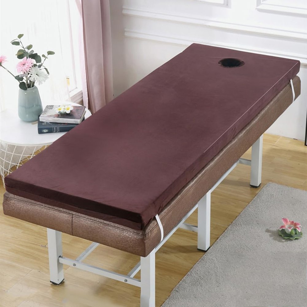 LXJDDLD Memory Foam Massage Bed Topper, 8 cm, Coffee, S, 60 x 180 cm