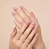 Sun&Beam Handcrafted Press-On Nails, Medium Almond, Pink (#124 S) view 3