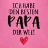 Shirtracer Baby Bib – I Have the Best Dad in the World – Pink view 2