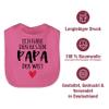 Shirtracer Baby Bib – I Have the Best Dad in the World – Pink view 4