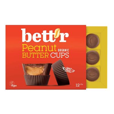 Bett'r Peanut Butter Cups, 156 g, 12-Pack
