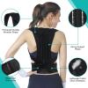 Breathable Back Support and Posture Corrector for Men and Women, Black view 2