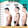 Breathable Back Support and Posture Corrector for Men and Women, Black view 4