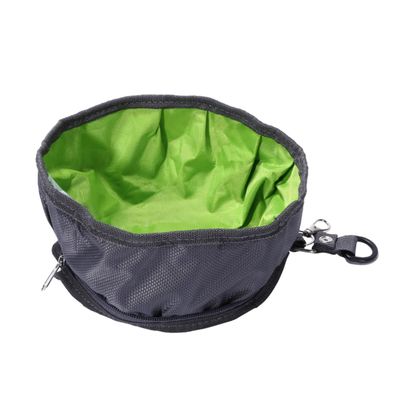 POPETPOP 2-Pack Foldable Polyester Travel Bowls for Dogs and Cats