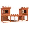 HOMIUSE Large 2-Level Rabbit Hutch 192 x 50 x 101 cm view 2